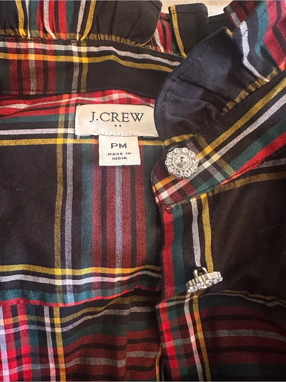 J.Crew Women's Plaid Button Down Shirt